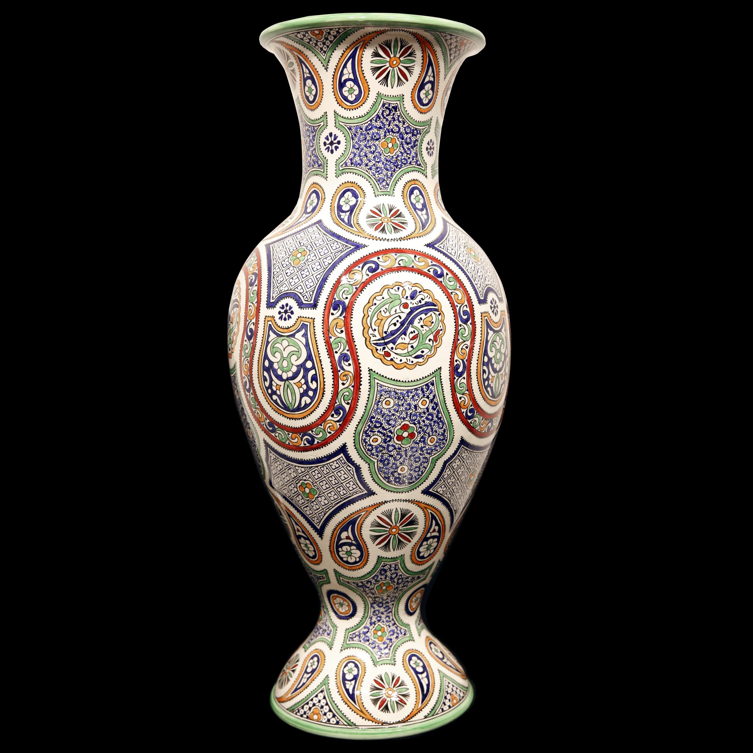 Hand painted ceramic amphora vases custom design Milan