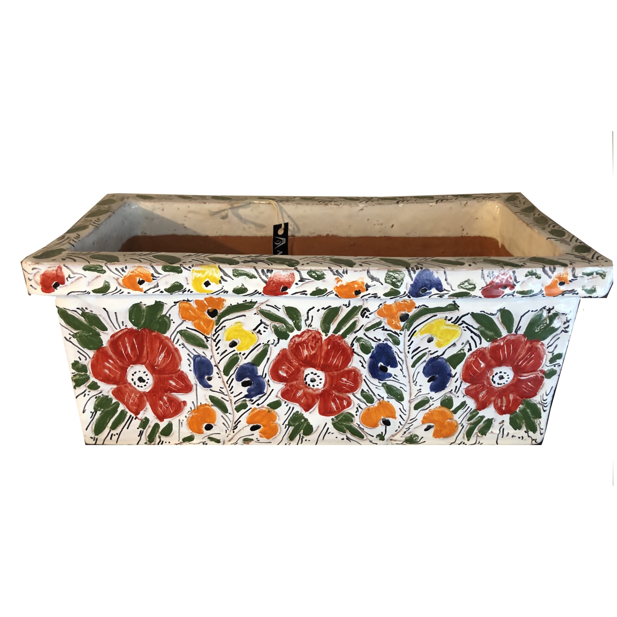 6-VASAAR-161 Vasi anfore ceramica dipinta a mano design personalizzato milano