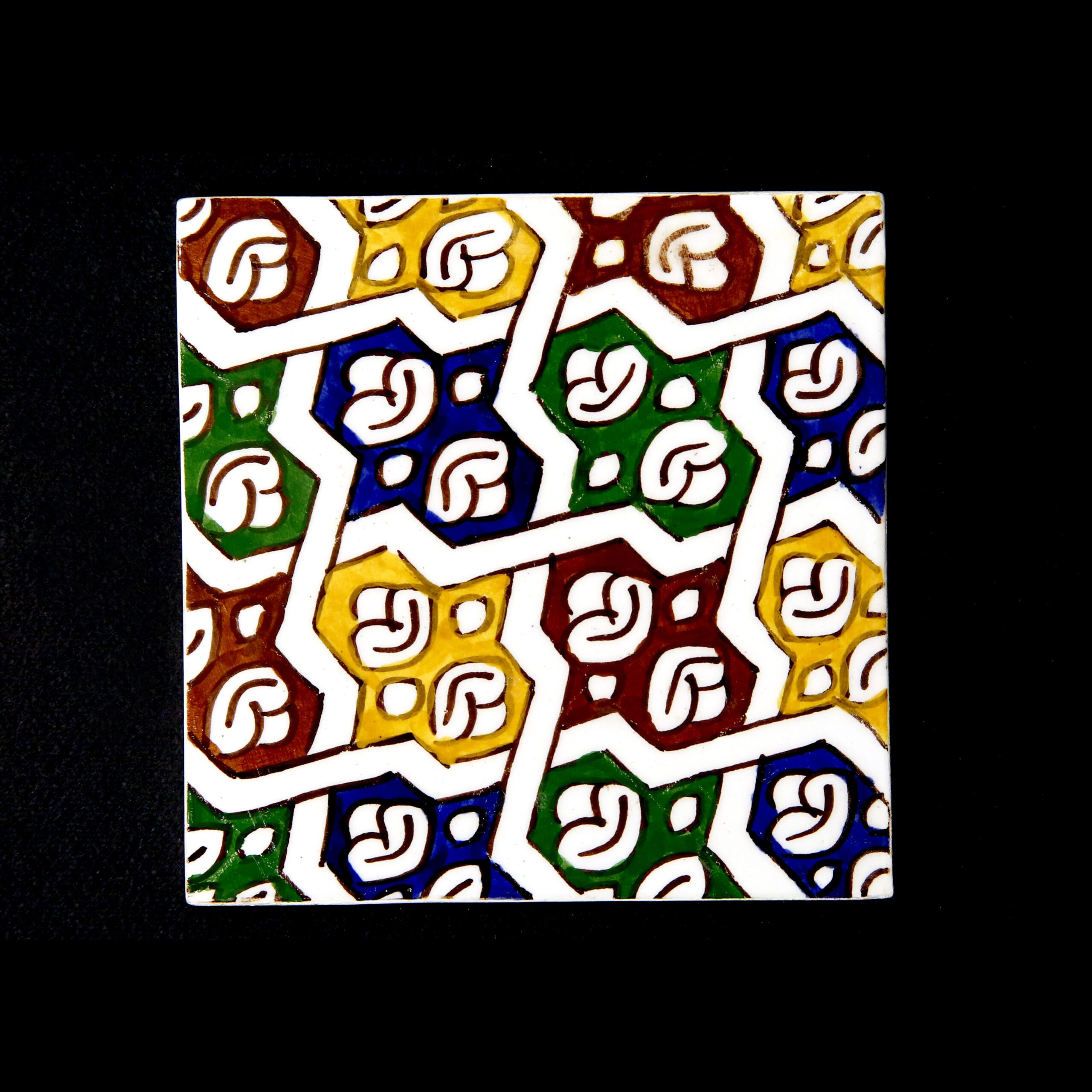 4-PIFEMO-033 Piastrelle dipinte a mano disegni personalizzati tadelakt milano