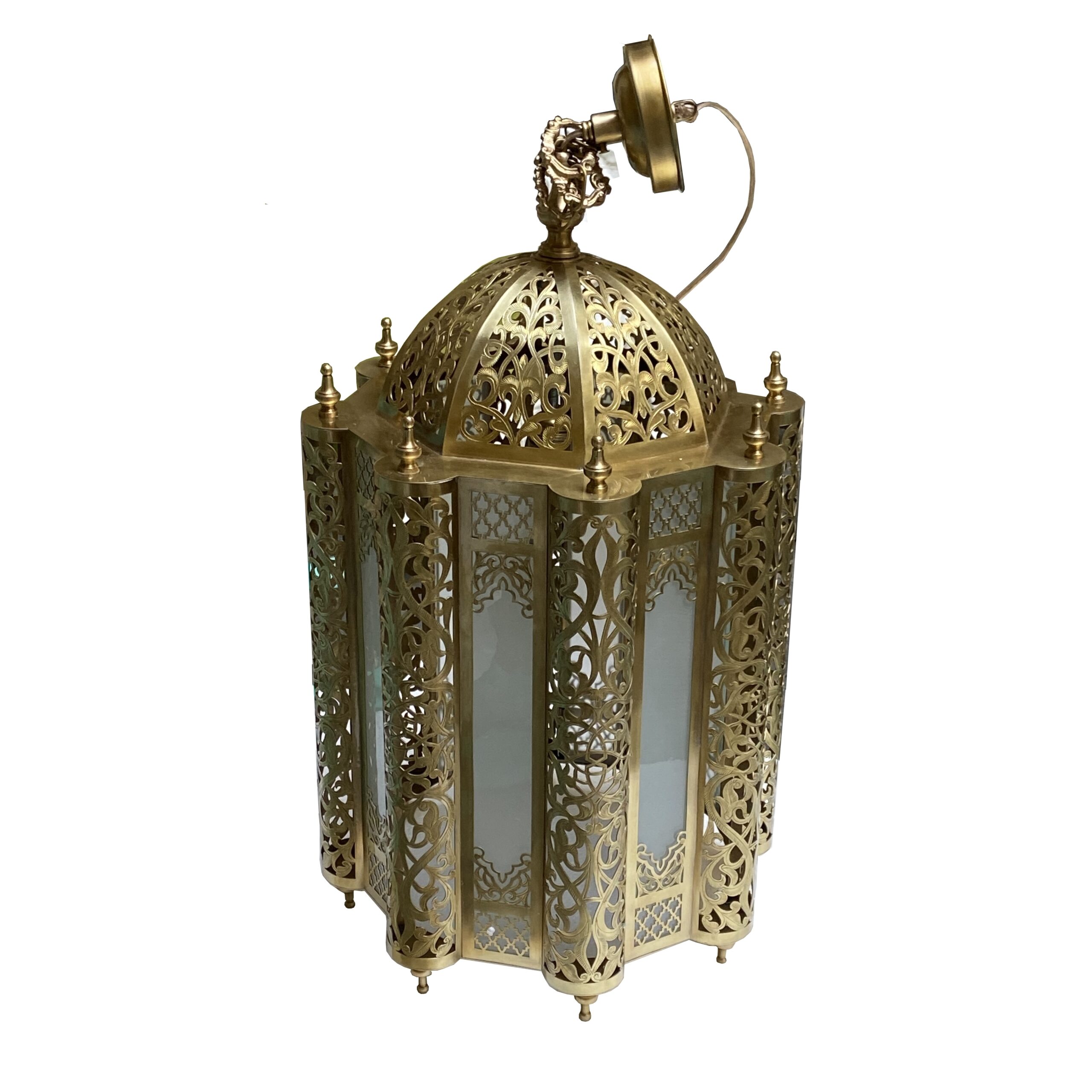 5-LAFEAL-255 Lampadari marocchini etnici lanterne ottone inciso rame milano