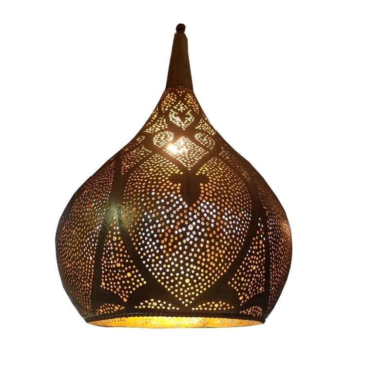 5-LAFEAL-270 Lampadari marocchini etnici lanterne ottone inciso rame milano