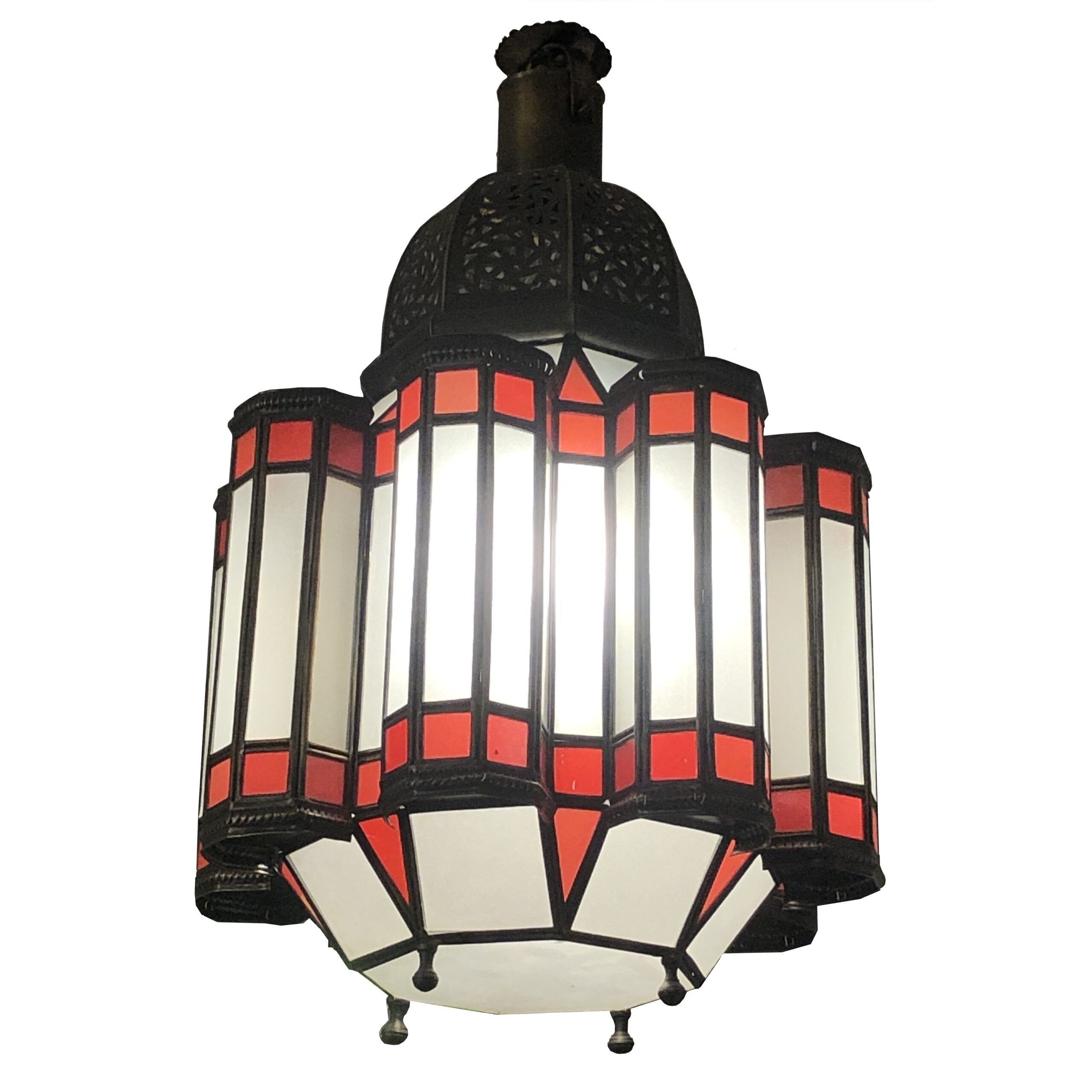 5-LAMAJA-129 Lampadari marocchini etnici lanterne ottone inciso rame milano