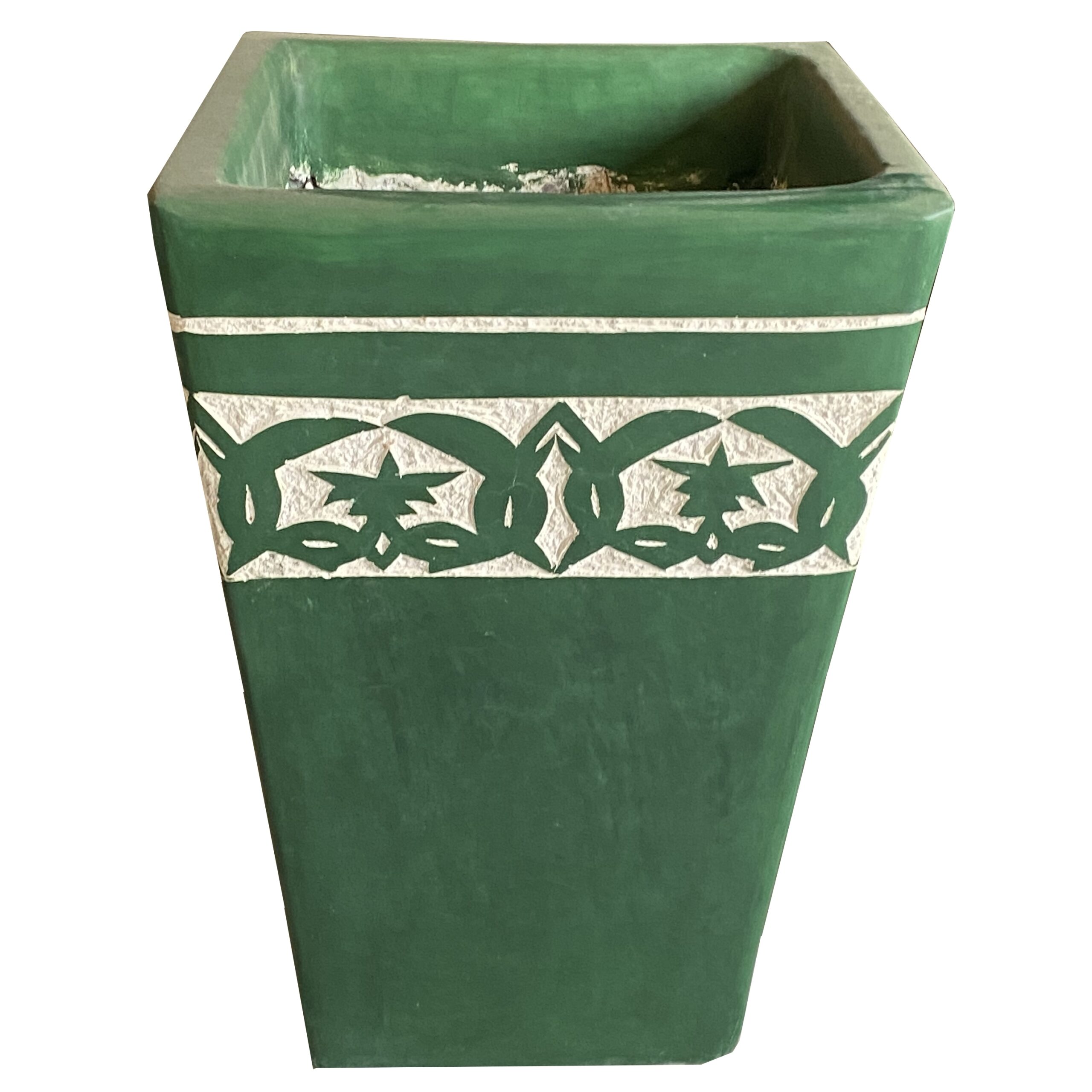 6-VAMARA-503 Vases amphorae planters hand-painted tadelakt mosaic Milan