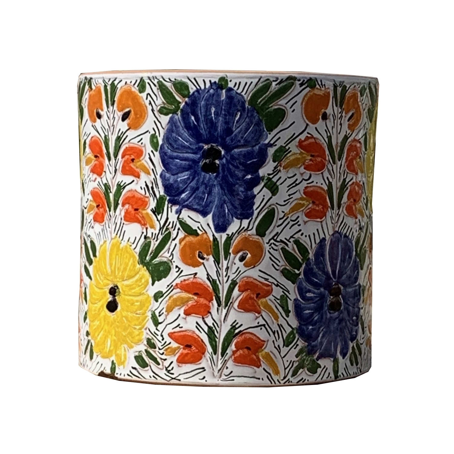 6-VASAAR-135 Vasi anfore ceramica dipinta a mano design personalizzato milano