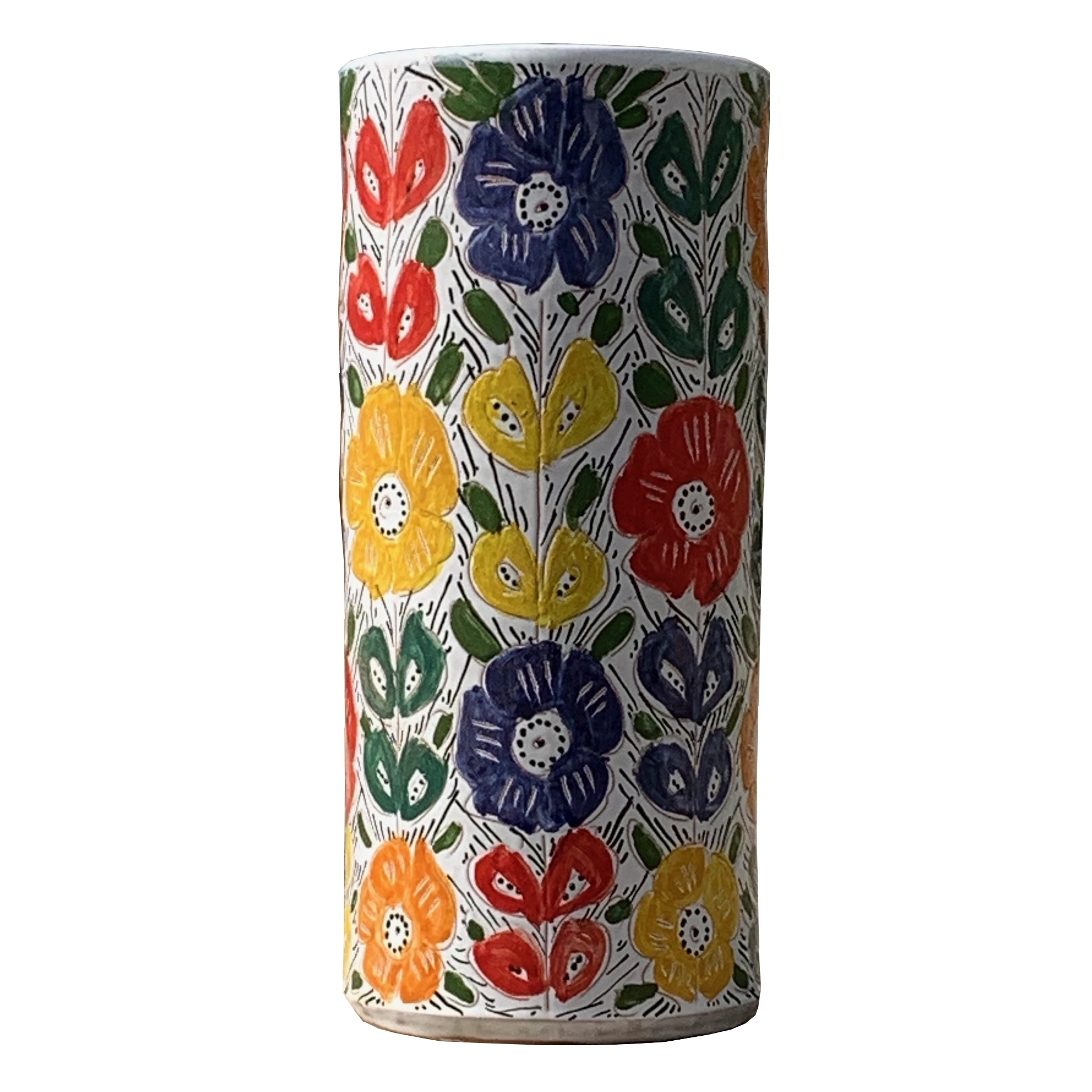 6-VASAAR-147 Vasi anfore ceramica dipinta a mano design personalizzato milano