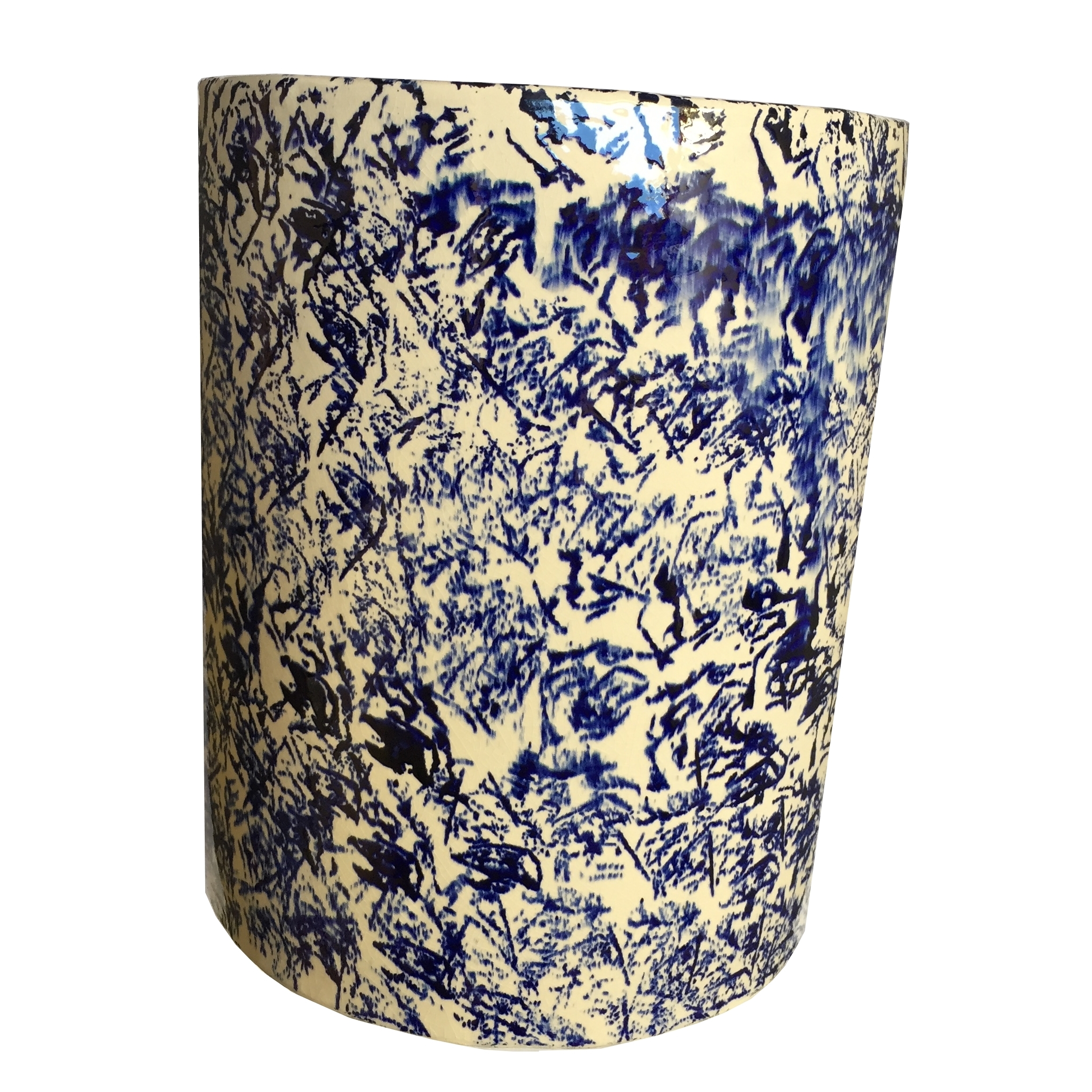 6-VASAAZ-112 Vasi anfore ceramica dipinta a mano design personalizzato milano