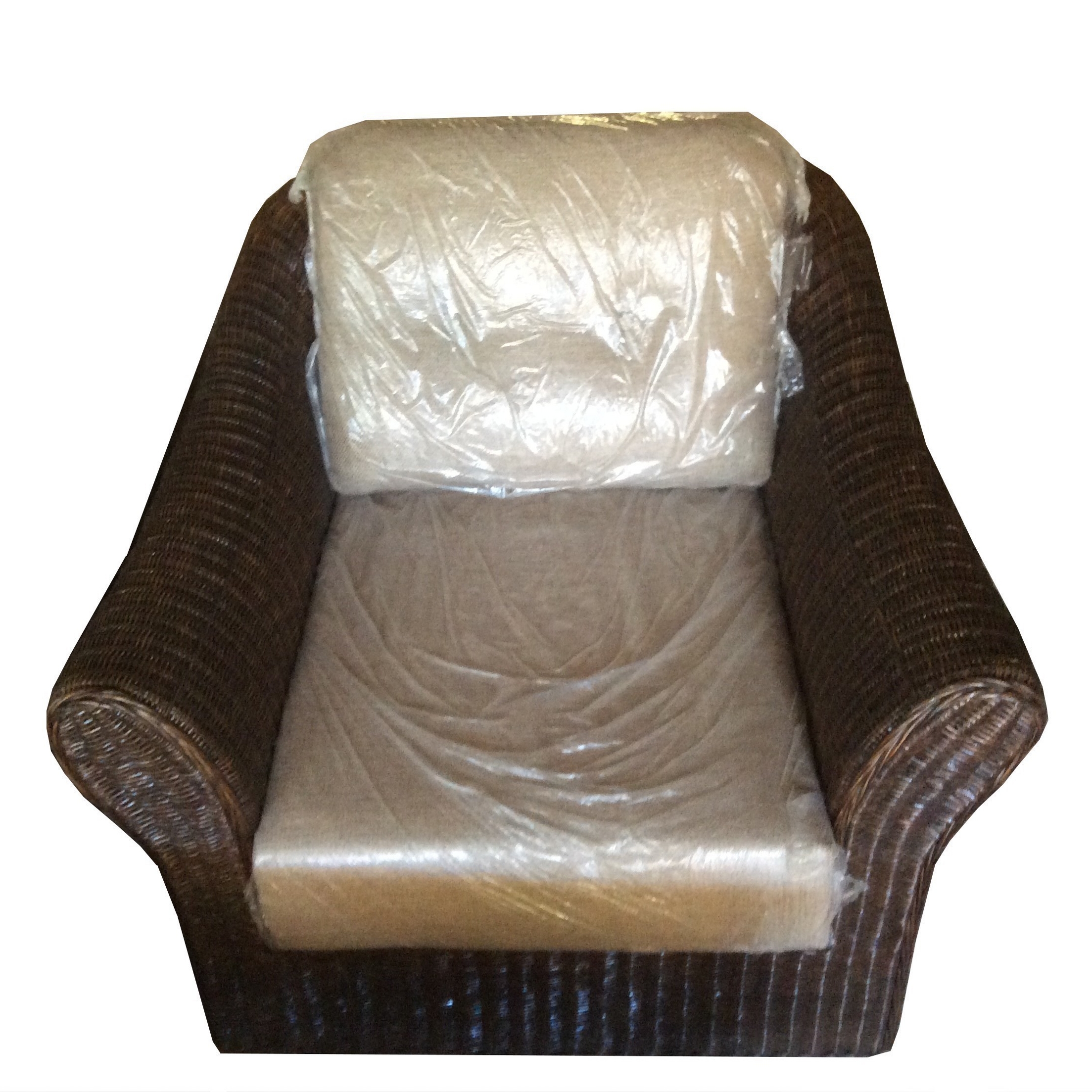 8-DICAAM-105 Wrought iron chairs inlaid wicker armchairs sofas milan