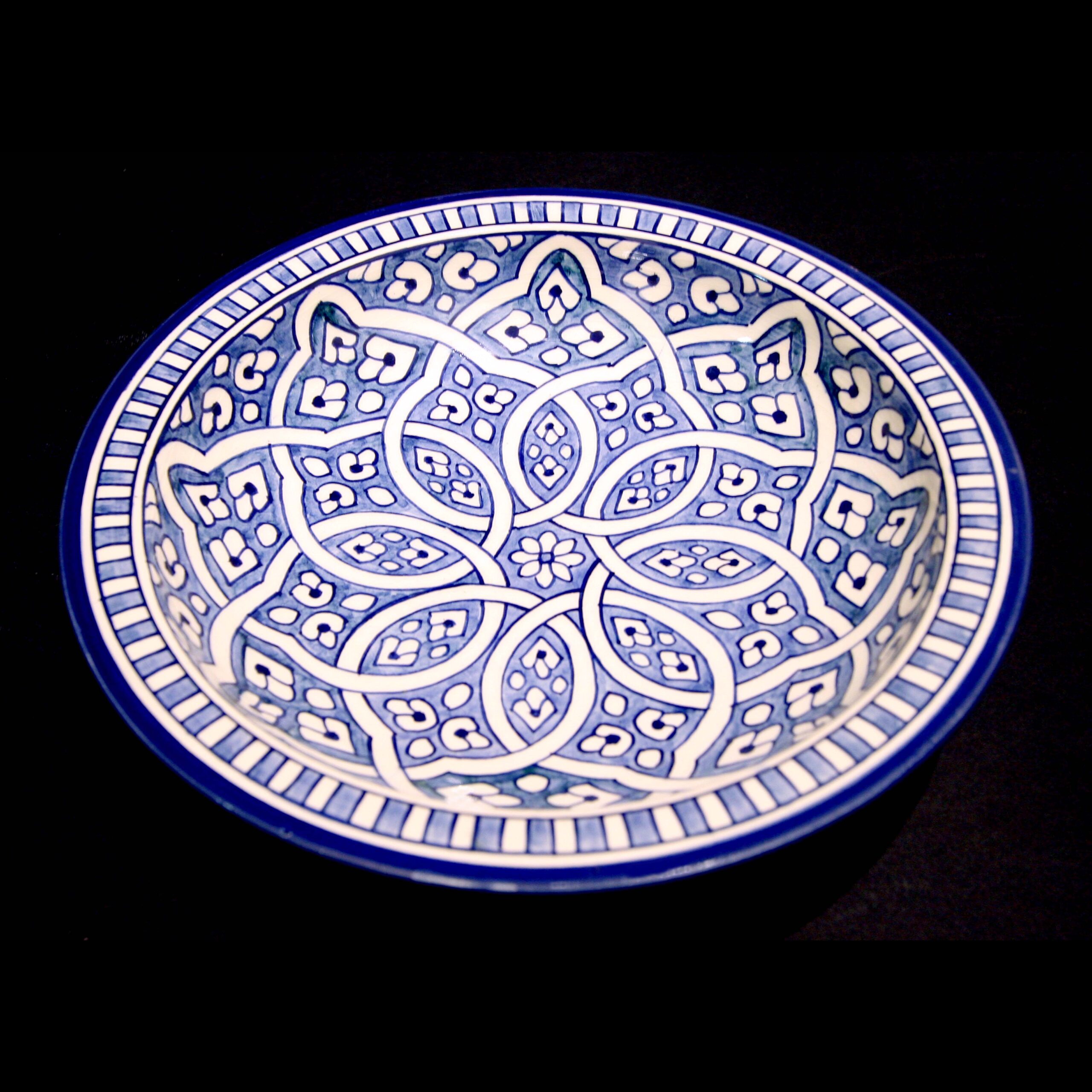 1-OGFEMO-030 Arredo tavola ceramica dipinta a mano servizi personalizzati milano