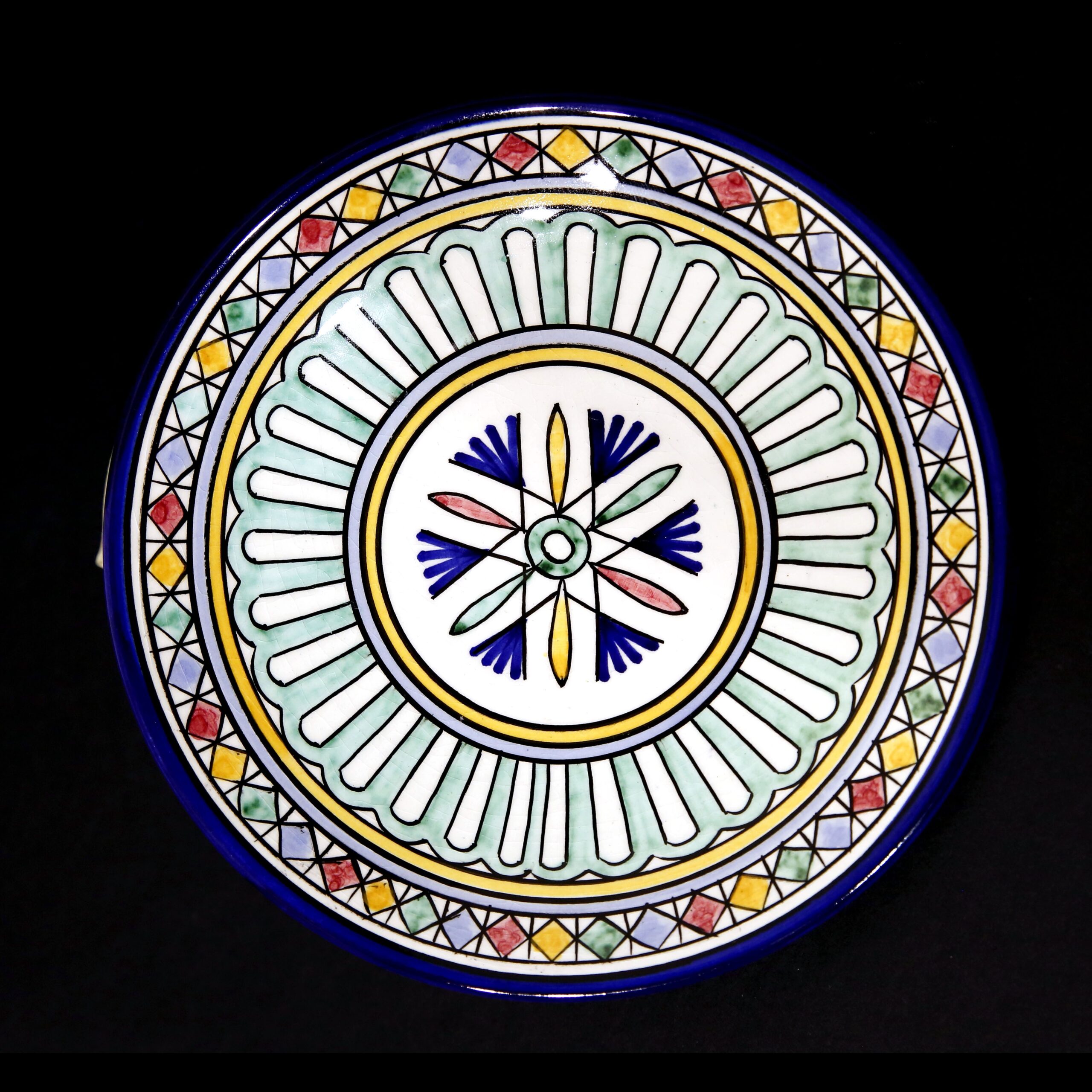 1-OGFEMO-062 Arredo tavola ceramica dipinta a mano servizi personalizzati milano