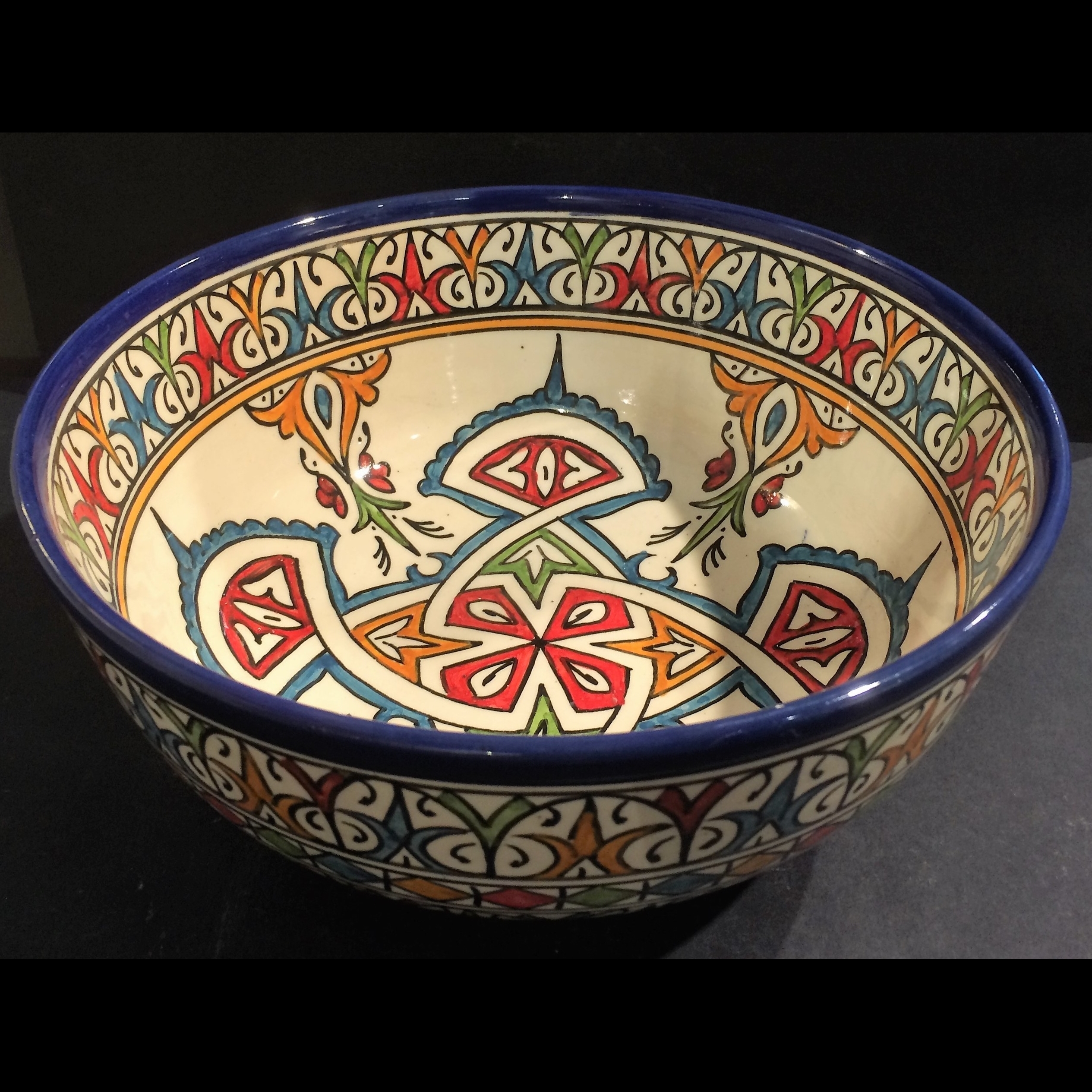 1-OGFEMO-116 Arredo tavola ceramica dipinta a mano servizi personalizzati milano