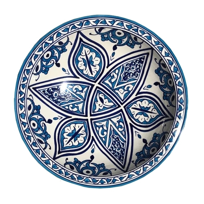 1-OGFEMO-303 Arredo tavola ceramica dipinta a mano servizi personalizzati milano