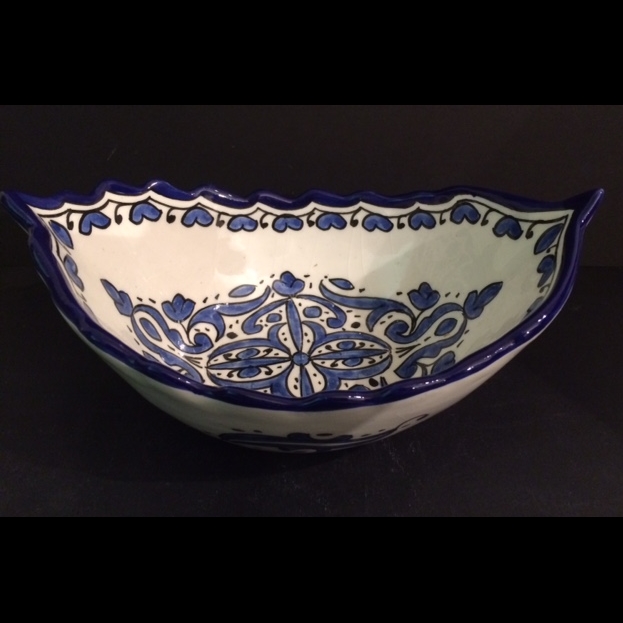 1-OGFEMO-408 Arredo tavola ceramica dipinta a mano servizi personalizzati milano
