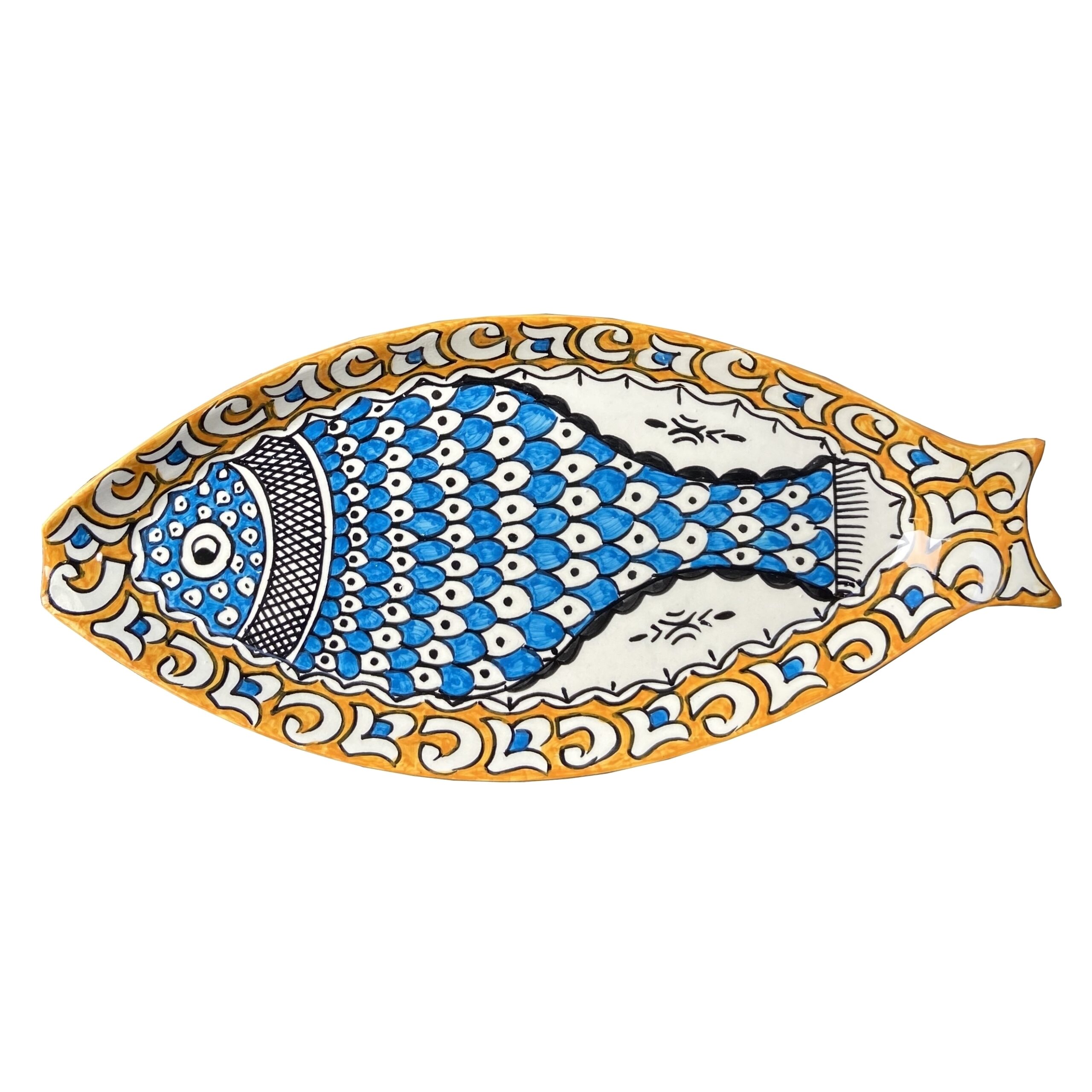 1-OGFEMO-436 Hand-painted ceramic tableware customized services Milan