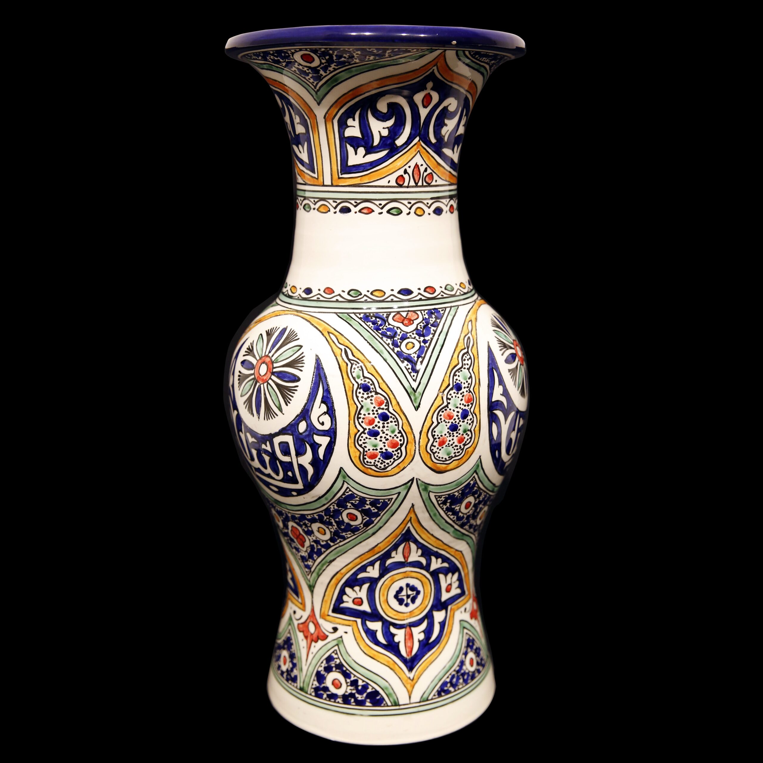 Hand painted ceramic amphora vases custom design Milan