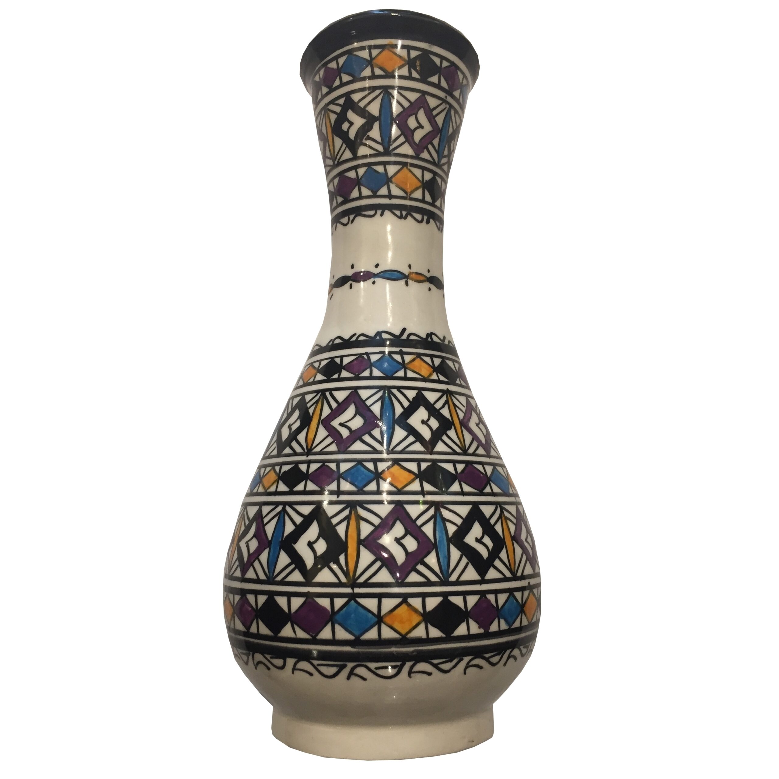 6-ANFEMO-90 Vasi anfore ceramica dipinta a mano design personalizzato milano