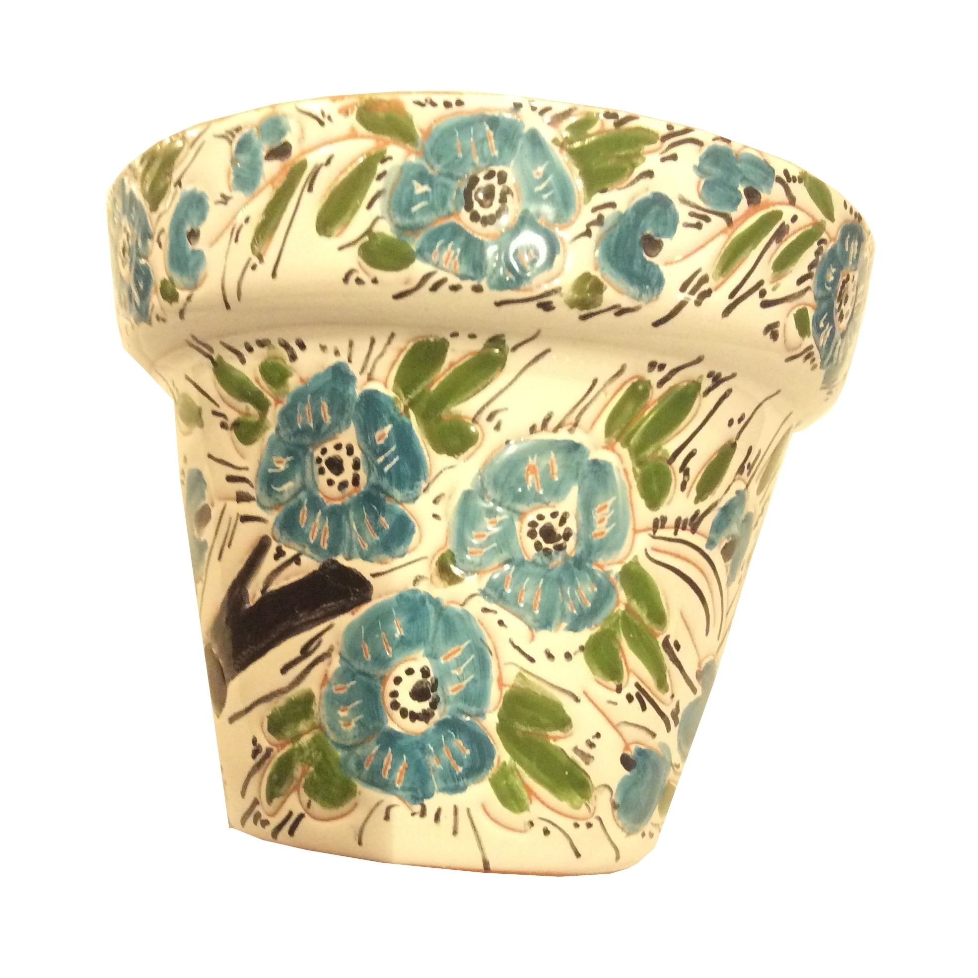6-VASAAR-105 Vasi anfore ceramica dipinta a mano design personalizzato milano