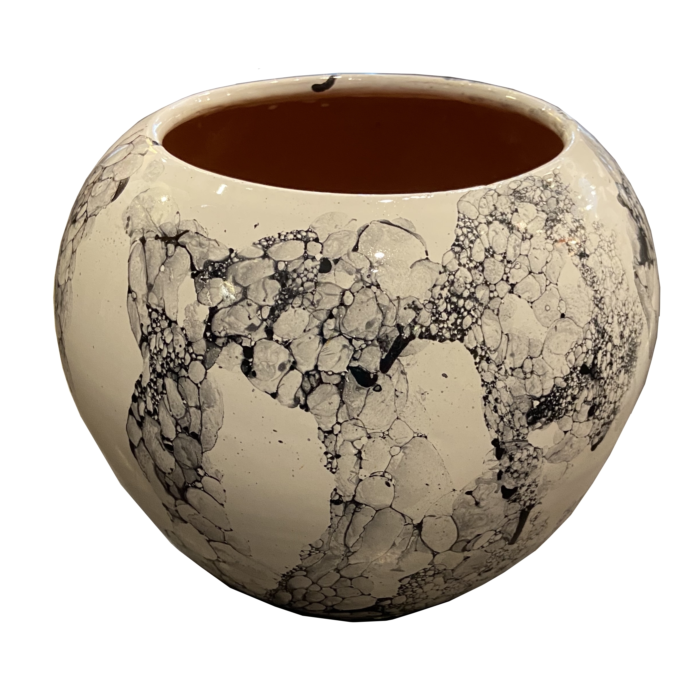 6-VASAAZ-050 Vasi anfore ceramica dipinta a mano design personalizzato milano