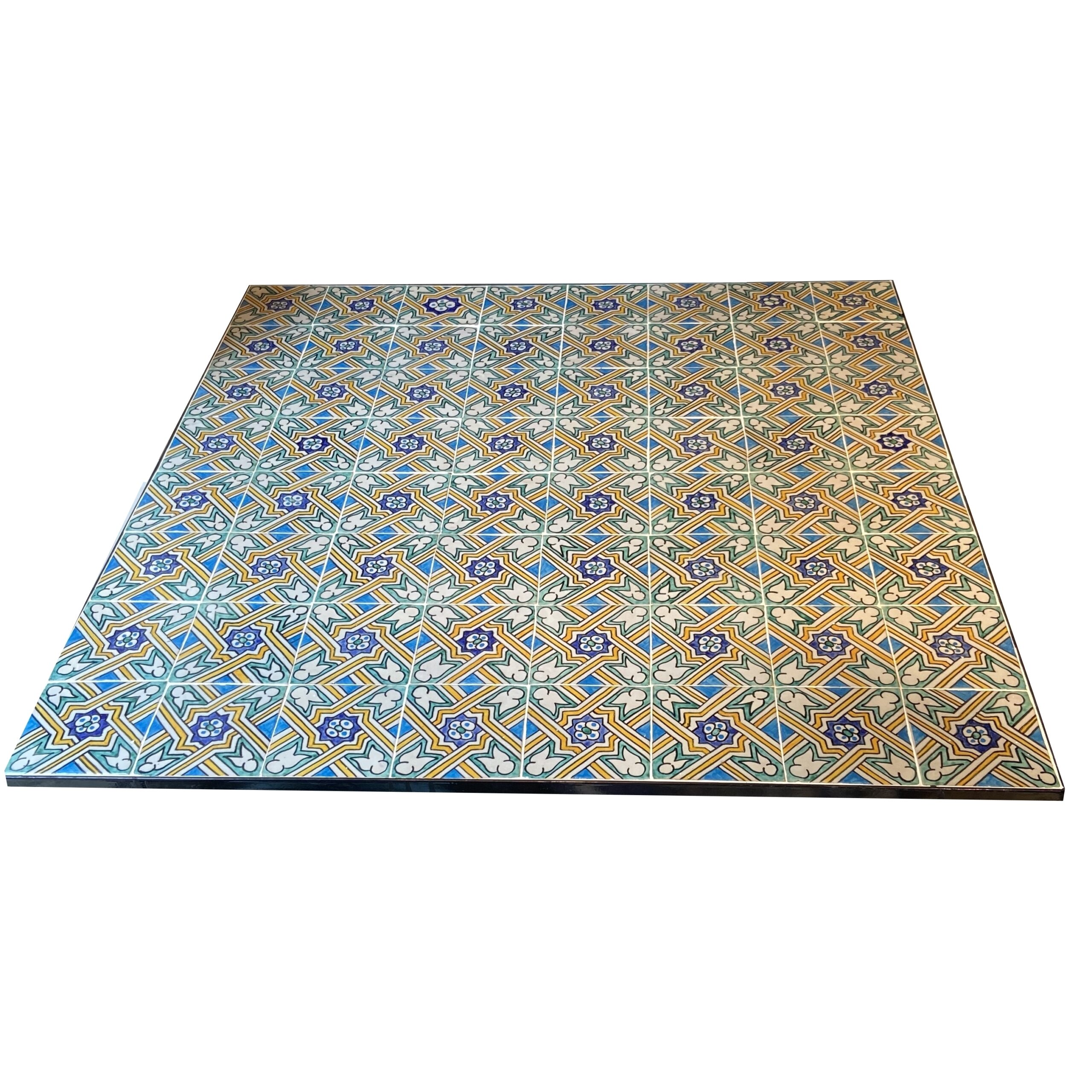 2-TAFEMO-213 Tavoli pannelli tavolini consolle ceramica mosaico su misura milano