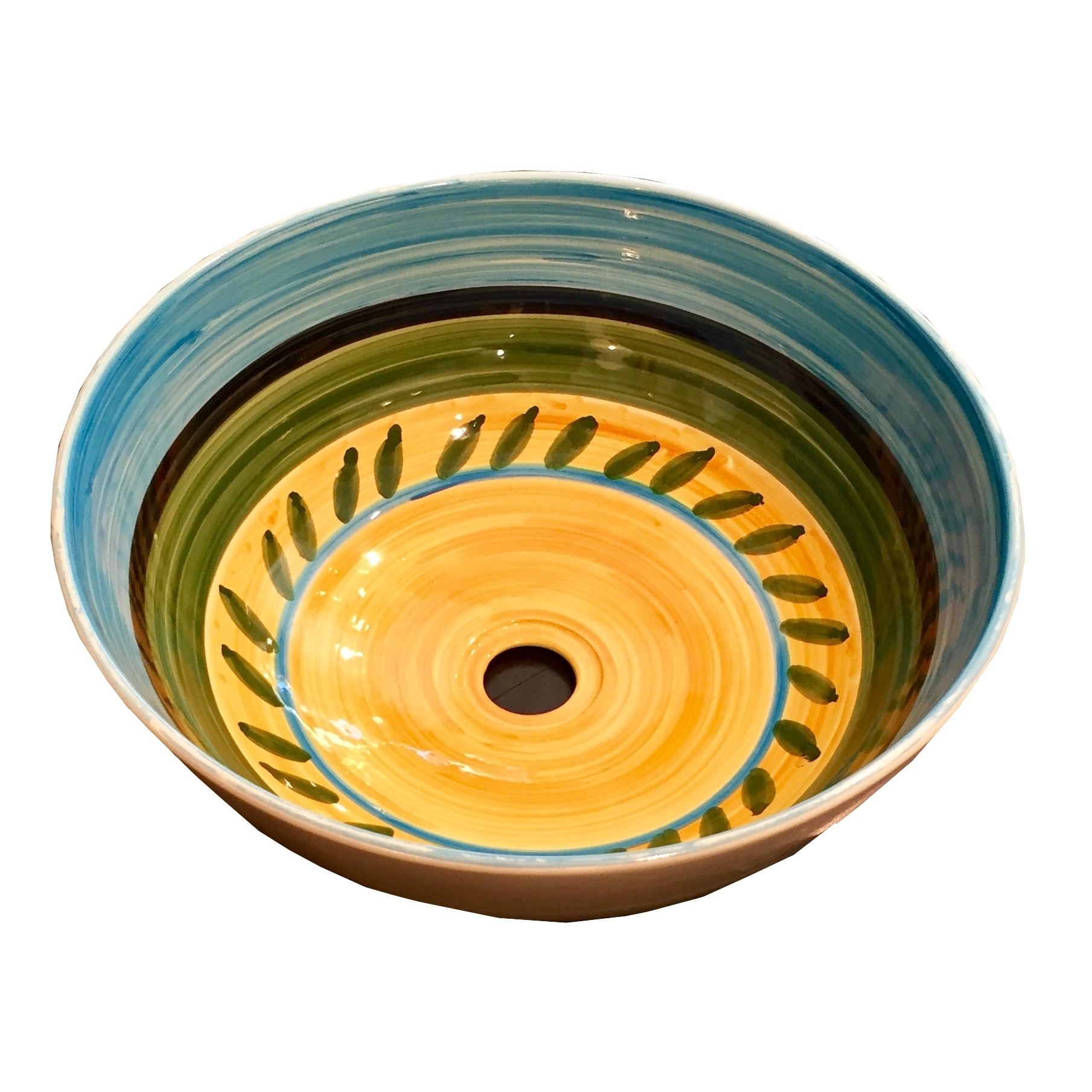 Custom sinks in handpainted ceramic or in tadelakt Milan