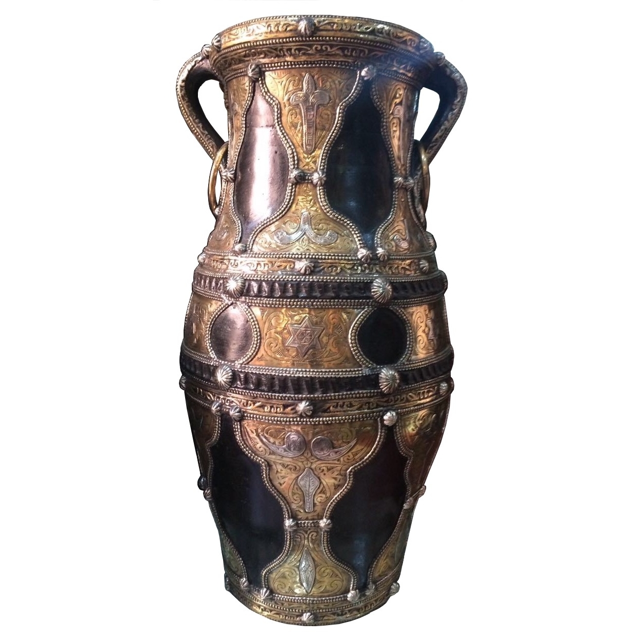6-ANFEAG-110 Vasi anfore ceramica dipinta a mano design personalizzato milano