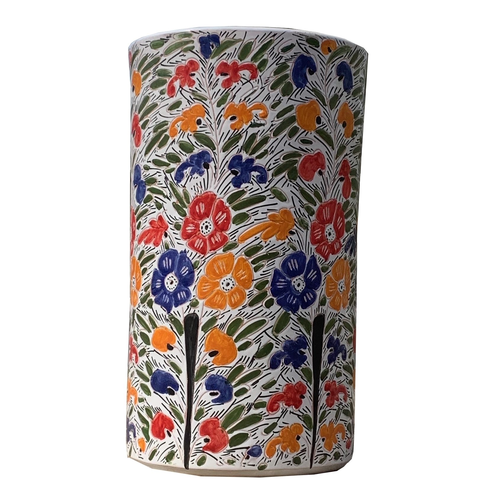 6-VASAAR-148 Vasi anfore ceramica dipinta a mano design personalizzato milano